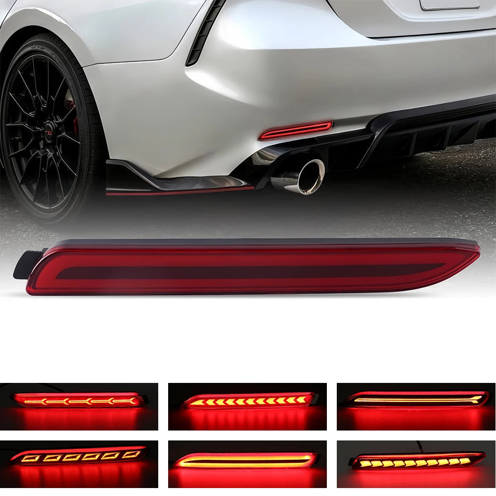 LED Rear Bumper Reflector Lights Fit for Toyota Venza Camry Rav4 Sienna Avalon Matrix Sienna Lexus Tail Light Assembly with LED