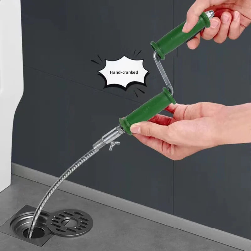 Toilet, floor drain, kitchen, toilet and bathroom blockage unclogging spring, household power tool, sewer unclogging wonder