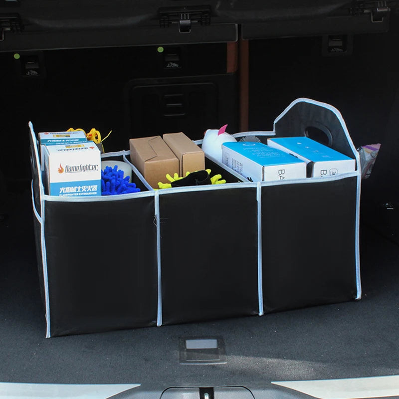 Car Multi-Pocket Trunk Organizer Large Capacity Folding Storage Bag Trunk Storing And Tidying Trunk Organizer Car Accessories