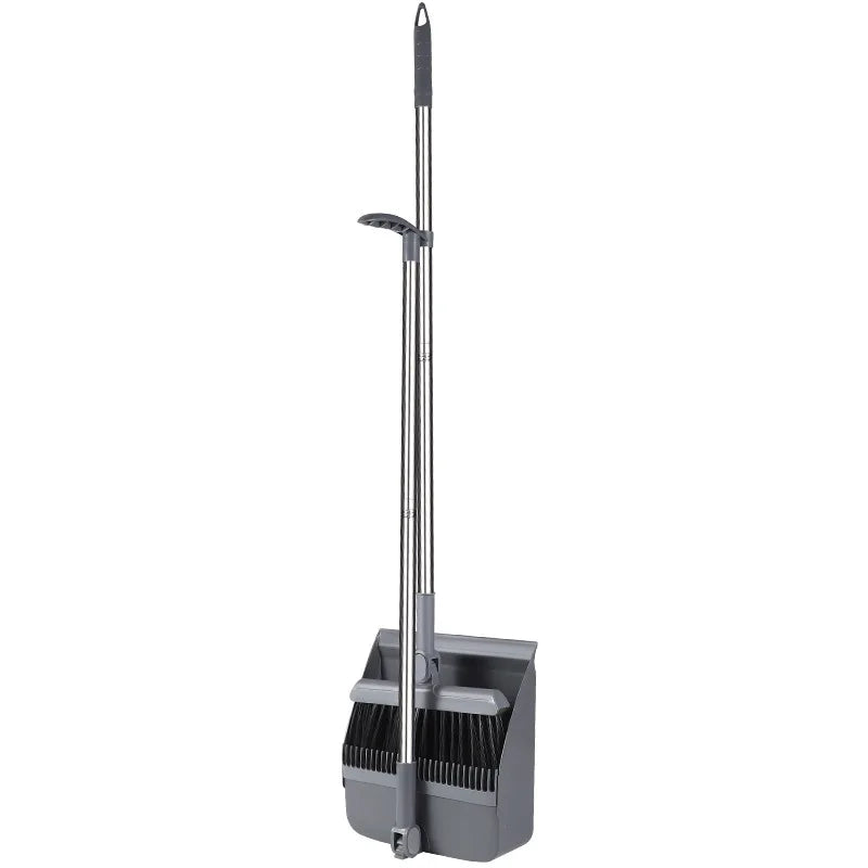 Broom set Household broom broom Dustpan set Brush head sweeping Individual sweep broom Foldable garbage shovel broom