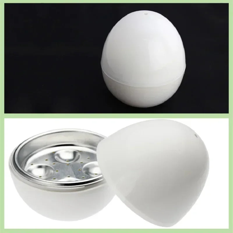 4-Egg Capacity Microwave Steamer Quick 5-Minute Cooking for Hard Or Soft Eggs Simple Fast Boiling Kitchen Tool
