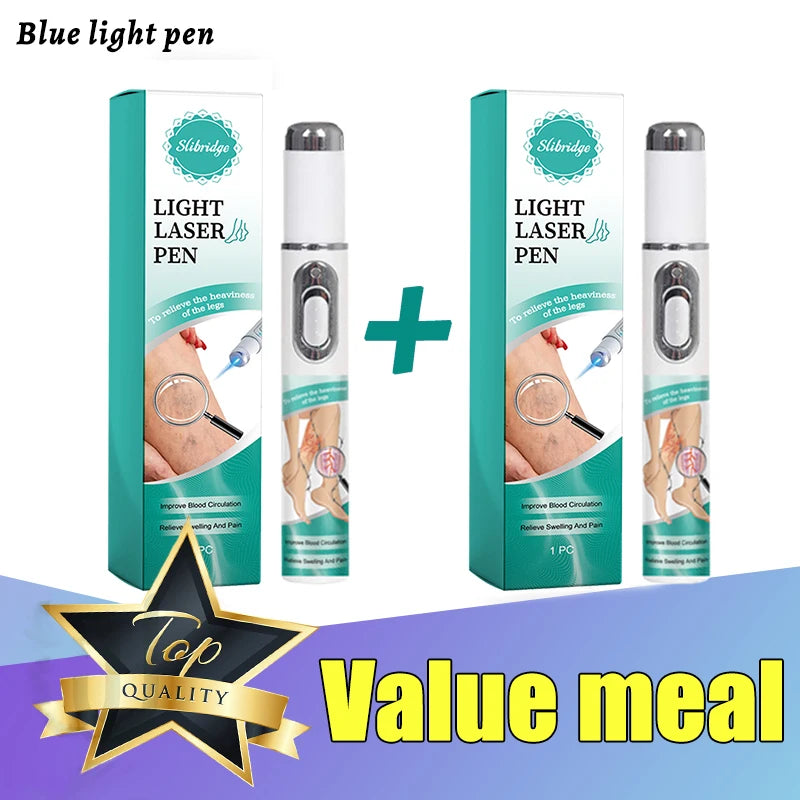 Leg care tool blue laser eliminates varicose veins painlessly