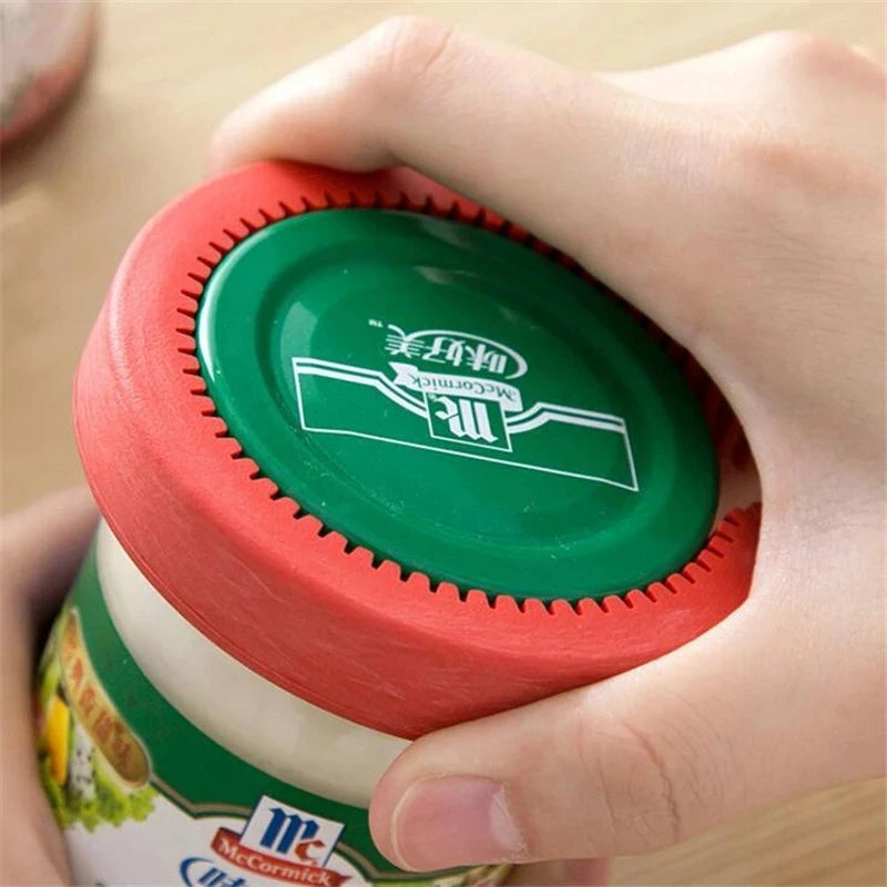 Portable Bottle Opener Anti-slip manual Lid Off removal wrench for Multi-size screw cap Can Beer Jar Kitchen Gadgets Twist Tool