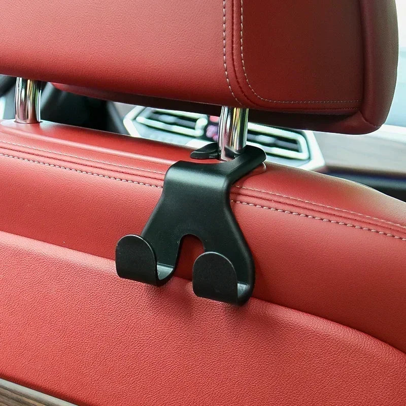 Upgraded 2 in 1 Vehicle Headrest Hooks Car Seat Hooks Durable Car Purse Holder Hanger Universal Car Hanger for Purses Bags Coats