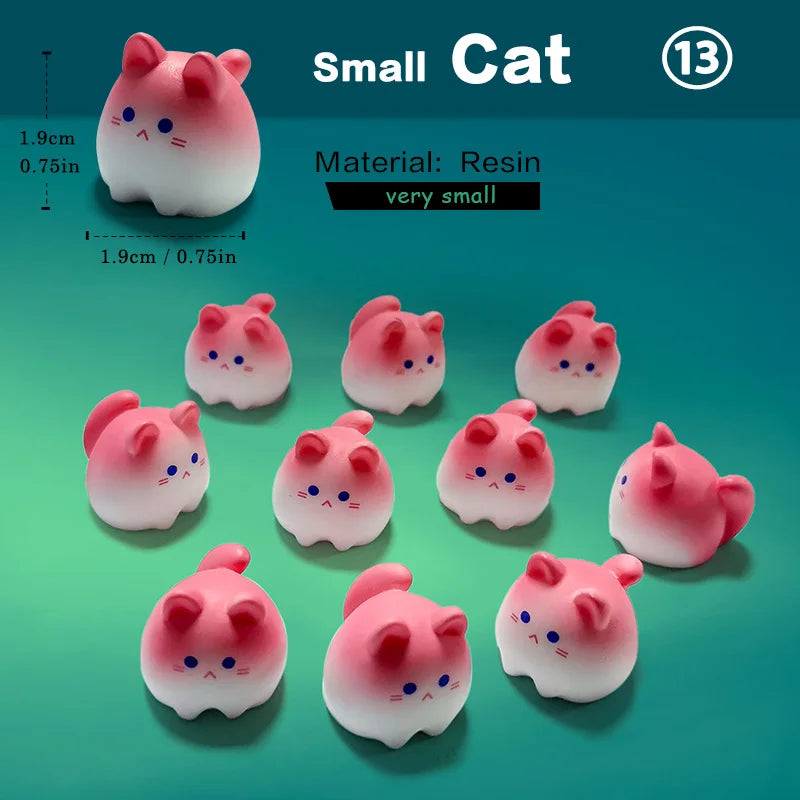 Christmas Easter Rabbit Pig Bear Sheep Frog Capybara Fox Cat Fish Bird Figurine Miniature Fairy Garden Decoration Accessories
