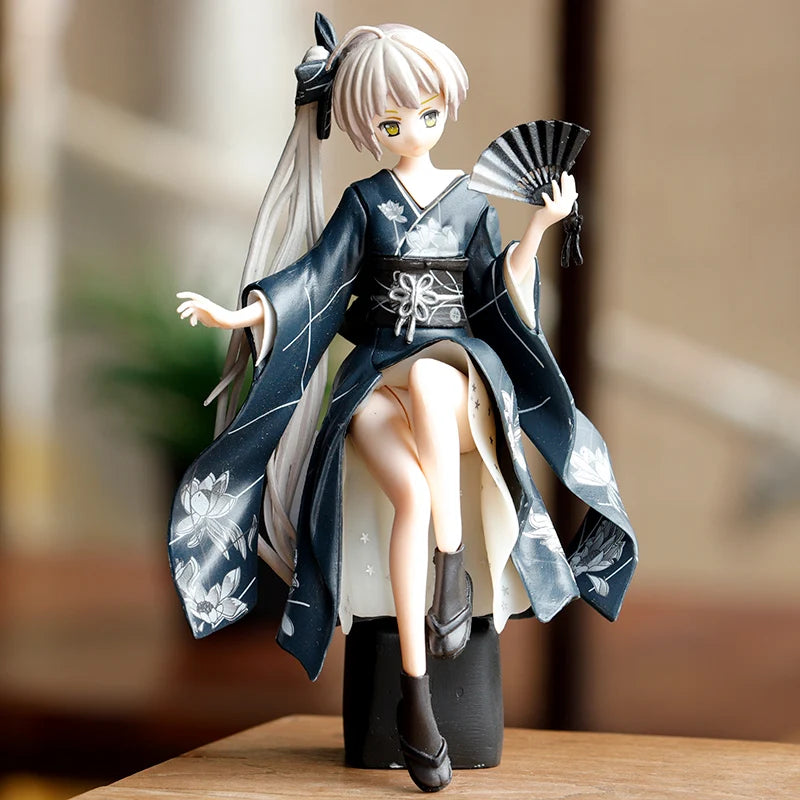 Japan 13CM Yosuga No Sora Figure PVC Action Anime Collection Peripherals Doll Model Toys Kimono for Kid Gift