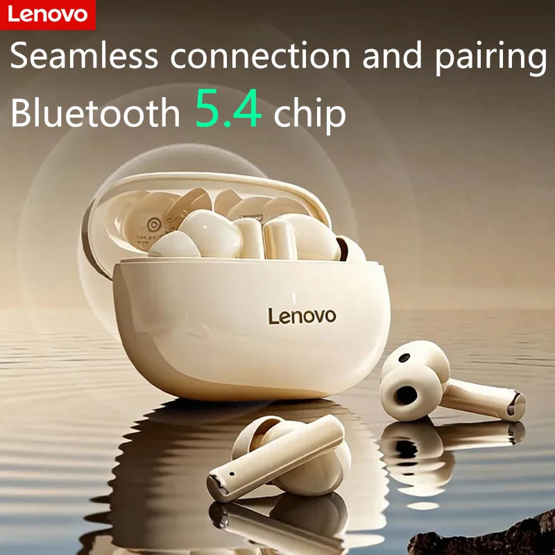 Lenovo Bluetooth Wireless Headphones Built In Microphone USB Type C Charging Port Noise Isolating Comfortable Over Ear Headset C