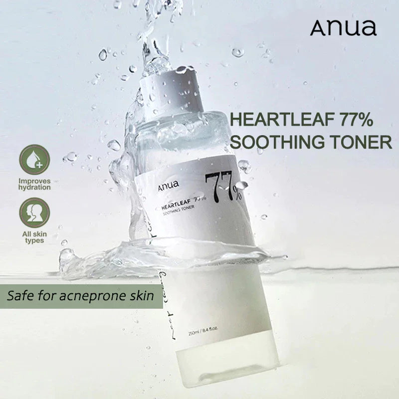 Anua Heartleaf 77% Soothing Toner,Moisturizing,Calming Skin,Refreshing,Purifying for Sensitive Skin Skincare Products 250ml