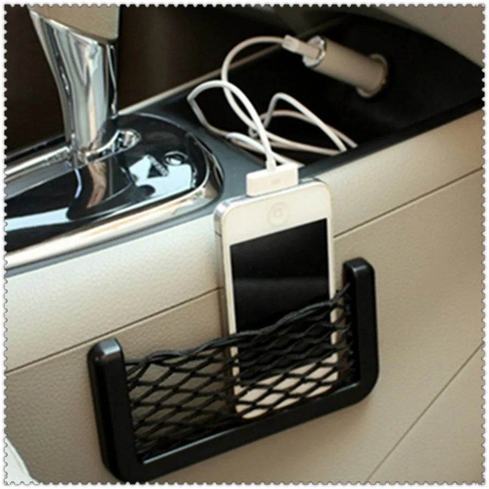 1Pcs Car Organizer Storage Bag Paste Net Pocket for Ford Focus MK2 MK3 MK4 Fiesta Ecosport Mondeo Fusion kuga Escape