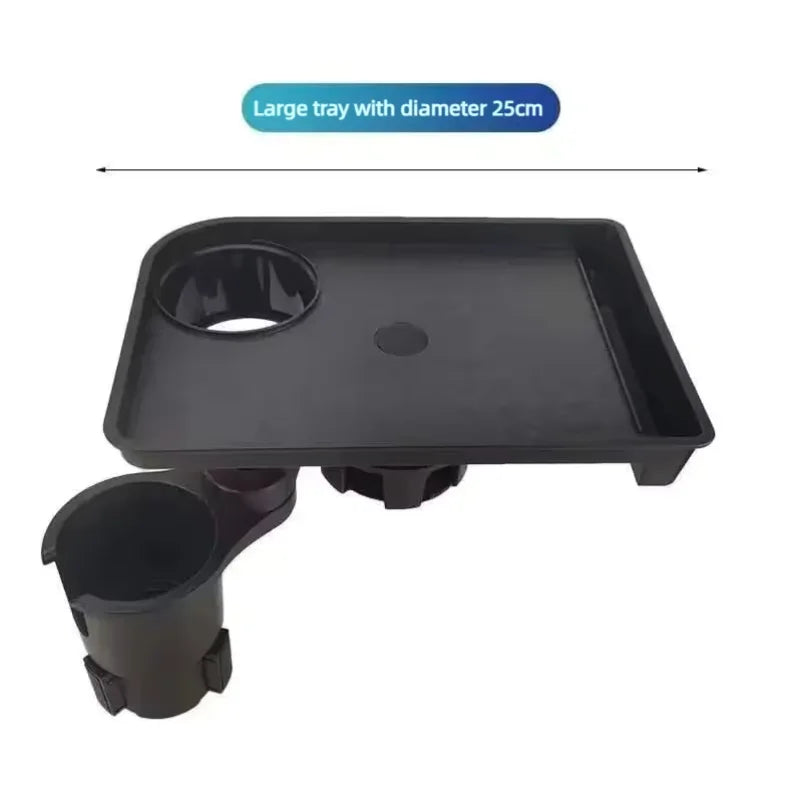 Multifunctional Car Cup Holder Extension Tray Adjustable Auto Interior Organizer Dining Table Storage For Vehicle Drinks