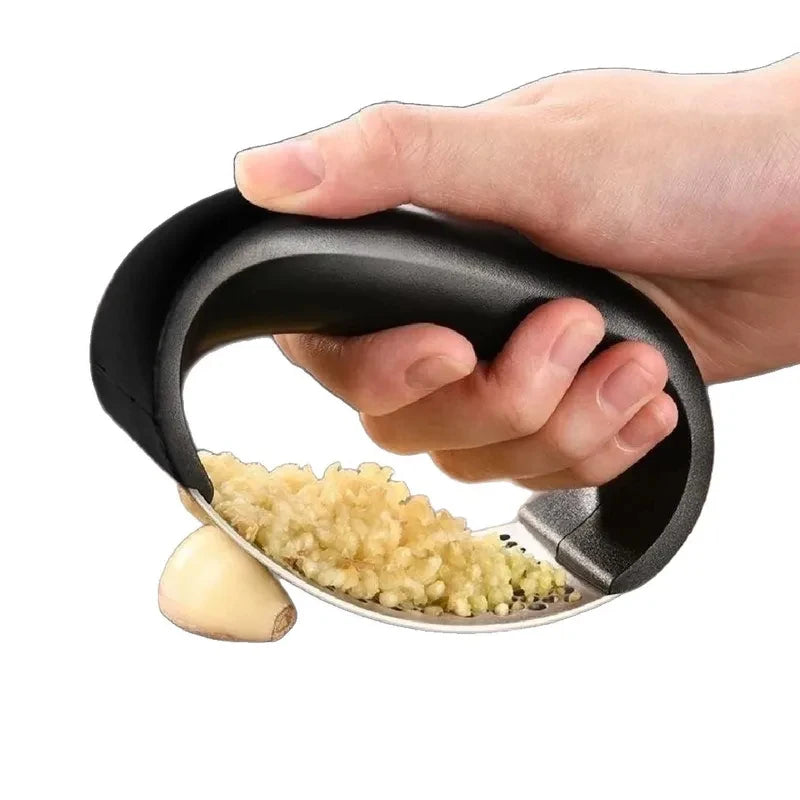 1-6Pcs Stainless Steel Washable Garlic Press, Thickened Garlic Clip, Household Garlic Puree Grinder, Garlic Mortar, Kitchen Tool