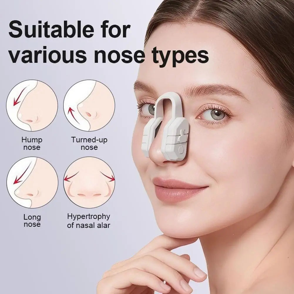New EMS Microcurrent Nose Lifter Shaper High Nose Bridge Silicone Sculpting Vibration Silicone Lifting Beauty Massager Tool
