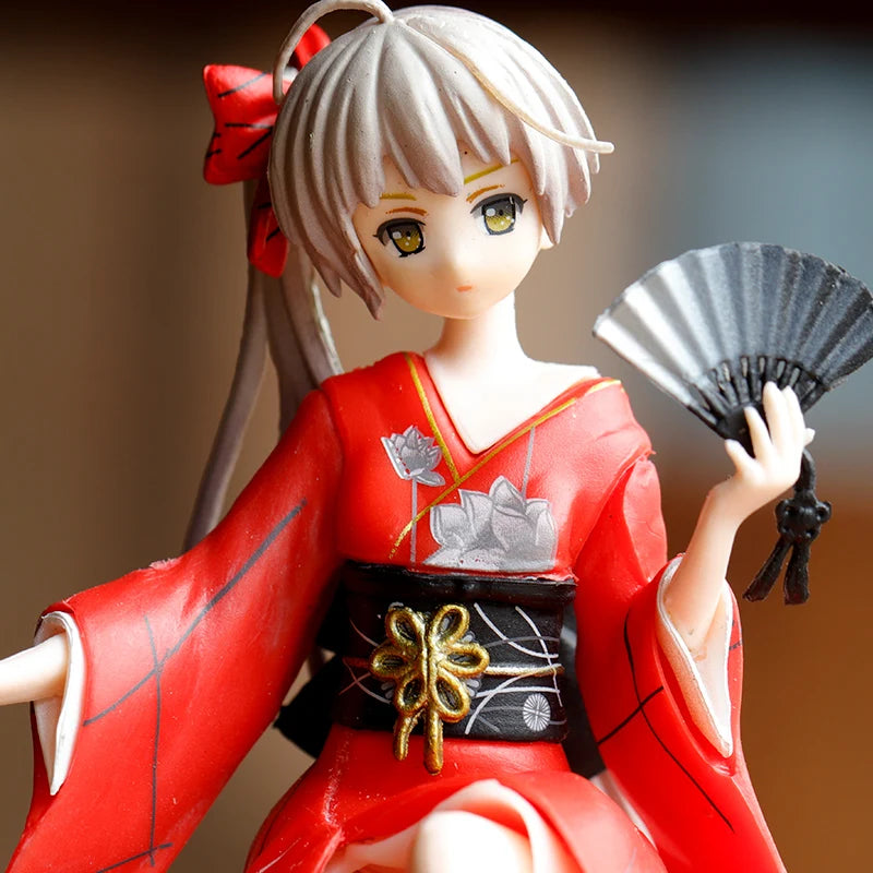 Japan 13CM Yosuga No Sora Figure PVC Action Anime Collection Peripherals Doll Model Toys Kimono for Kid Gift