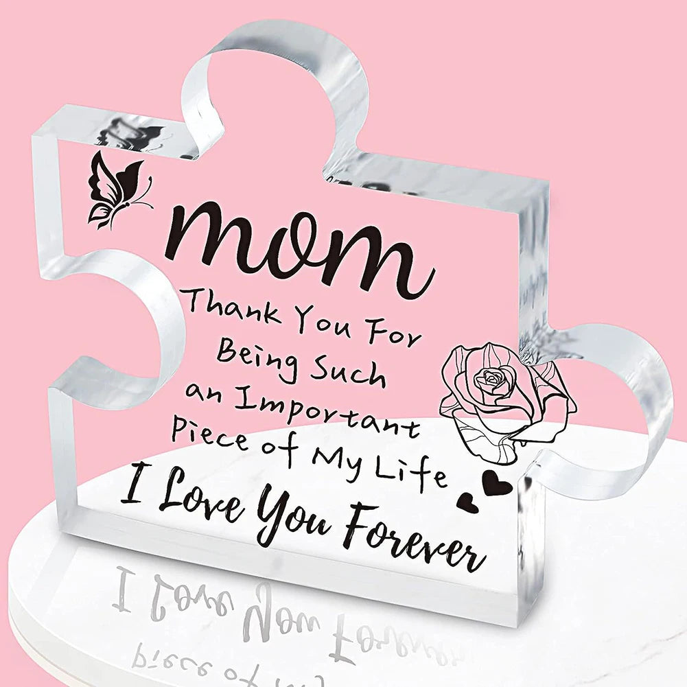 Acrylic Puzzle Decoration Decorative Acrylic Table Puzzle Decor Multifiunctional Best Gifts for Parents Relatives