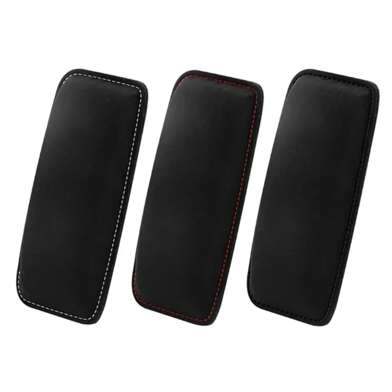 Comfortable Suede Car Pillow, Memory Foam Leg Pad for Auto Seat, Elastic Headrest Cushion Knee Support