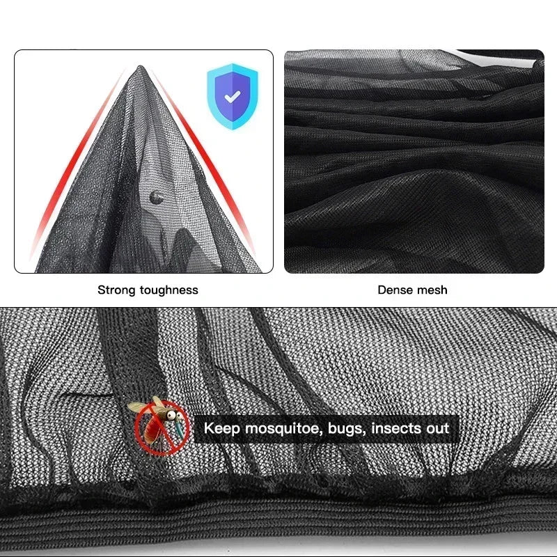 Car Sunshade Curtains Universal Side Window Shades SUV Curtains Protection Repellent Mosquito Mesh Net Sunshade Auto Accessories