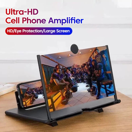 Cell Phone Screen Amplifier Mobile Phone Holder HD Portable Phone Screen Video
