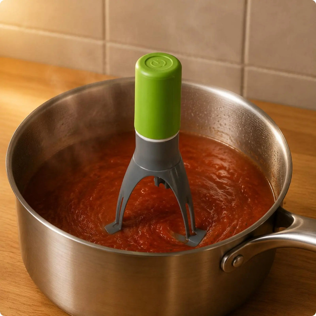 Three-Leg Pan Stirrer Handsunattended Automatic Stirrer Self-Stirring Pan Tool Time Saving Self Stirring Kitchen Tool Easy To