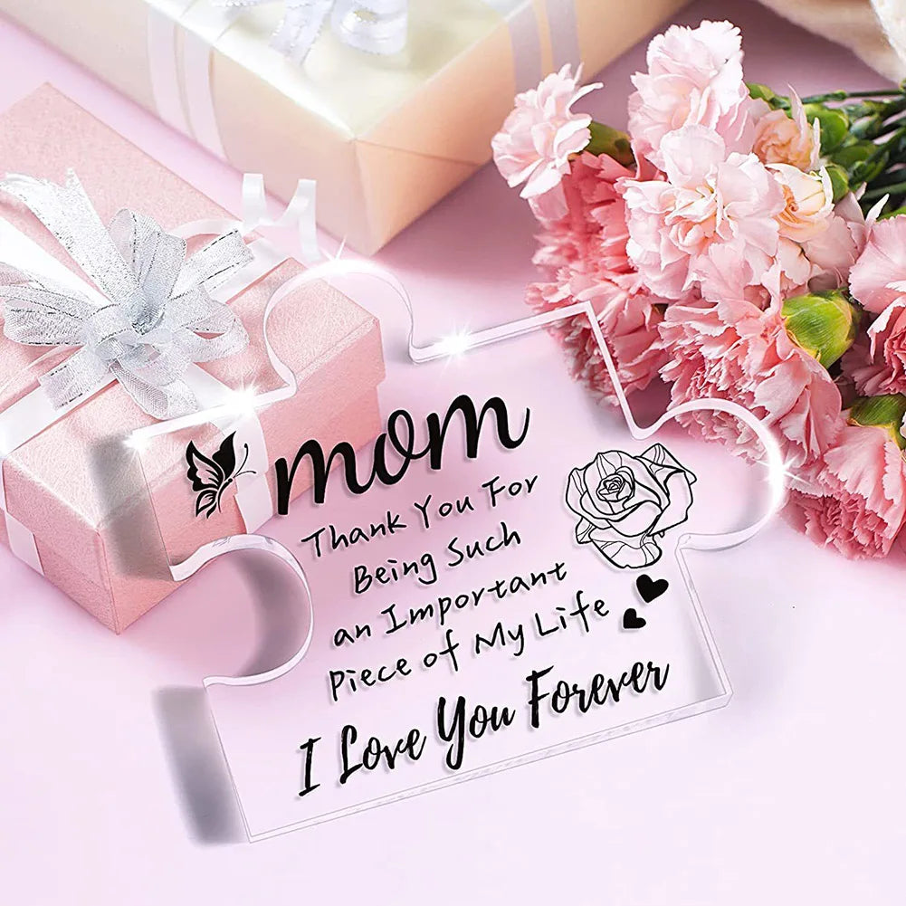 Acrylic Puzzle Decoration Decorative Acrylic Table Puzzle Decor Multifiunctional Best Gifts for Parents Relatives