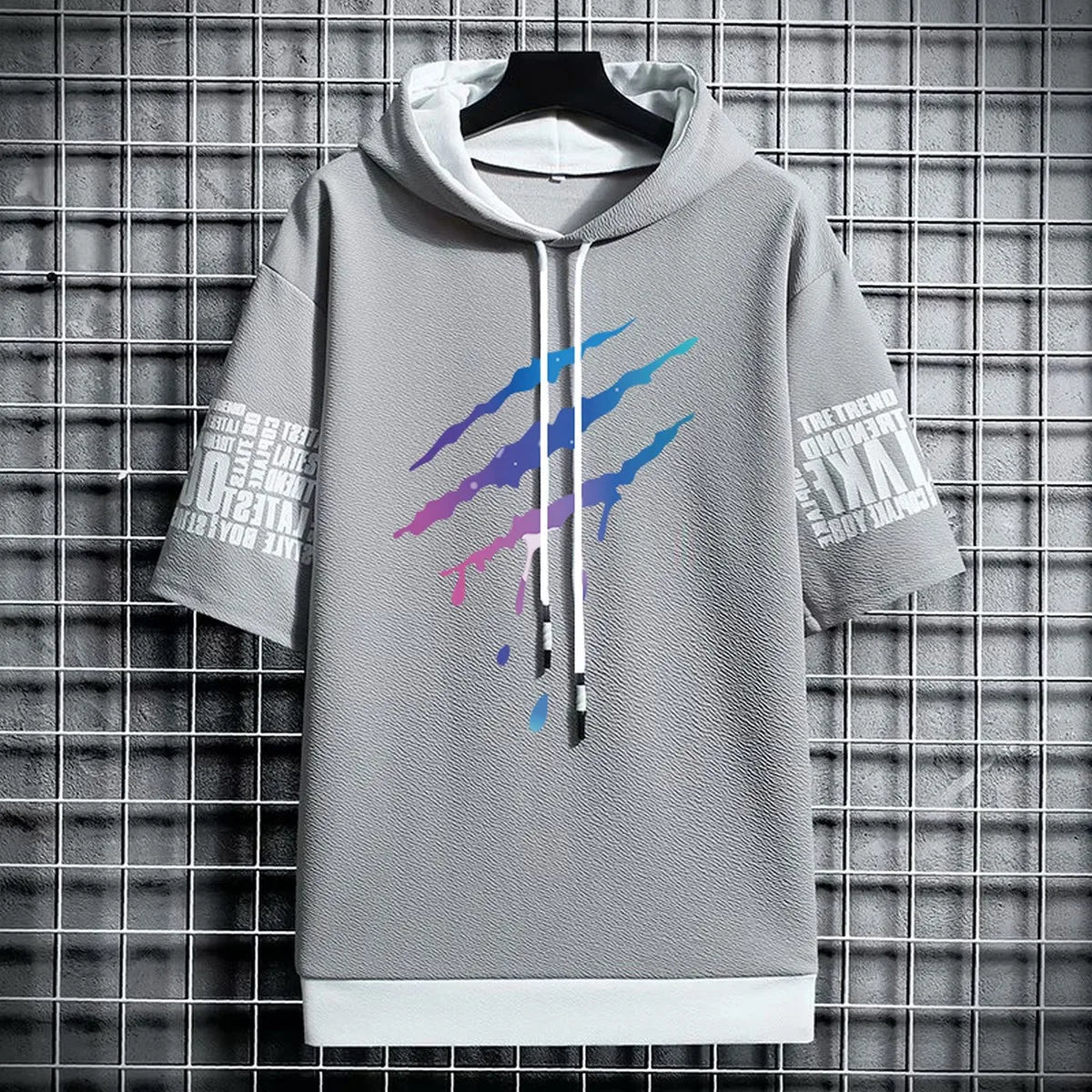 T Shirt for Men Clothing Streetwear Hoodies Oversized Korea 반팔티 Casual Hat T-shirt Print Graphic Tshirt Anime Sports Gym Hoodie