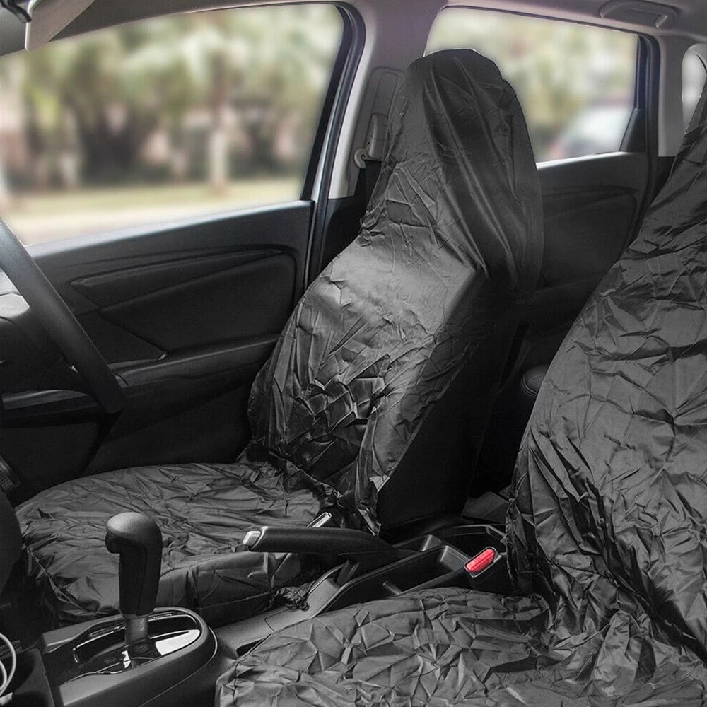 2Pcs Car Seat Cover Waterproof Universal Auto Seat Covers Breathable Cushion Protector Pull Cargo Antifouling Dust Covers
