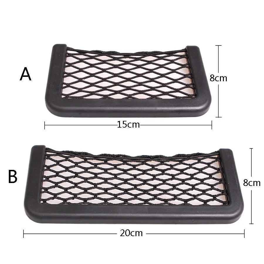 1Pcs Car Organizer Storage Bag Paste Net Pocket for Ford Focus MK2 MK3 MK4 Fiesta Ecosport Mondeo Fusion kuga Escape