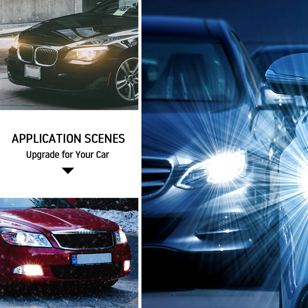 30/1PCS 100W 6000K H7 LED Headlight Super Brigh Daytime Running Lamp Light  Xenon White HALOGEN Car Fog Light Bulbs