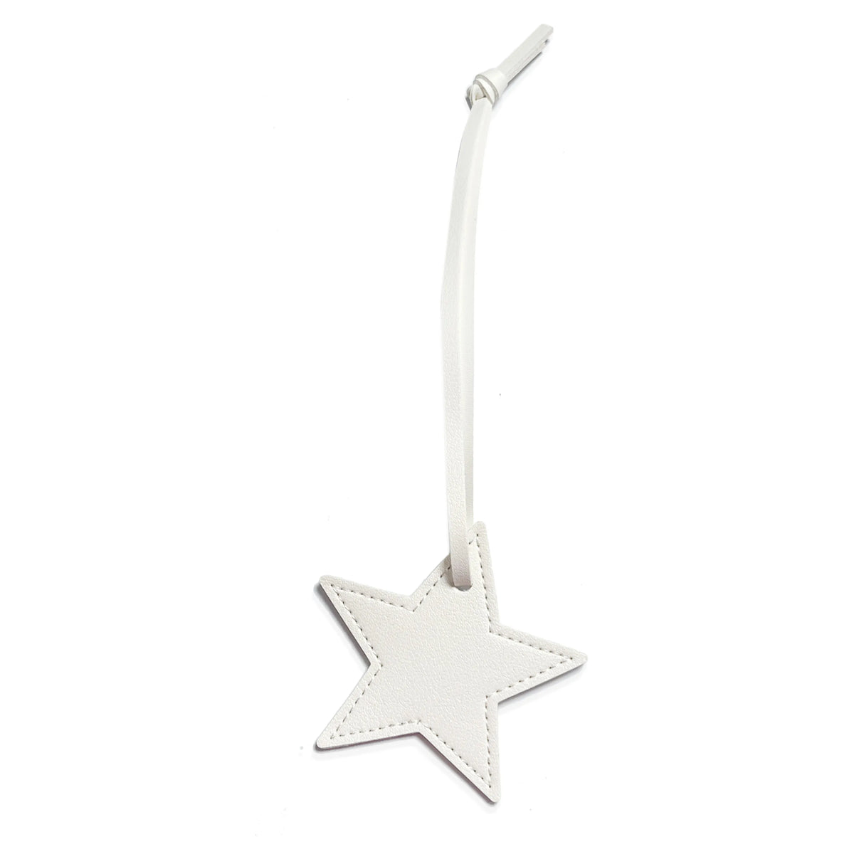 New Free Custom Initals Leather Five-Pointed Star Keychain Pendant Car Key Star Decoration Pendant Bag Accessories