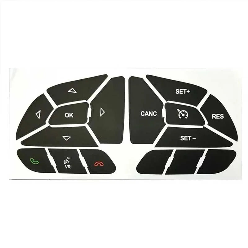 Steering Wheel Button Repair Sticker,Control Switch Decoration Decal,Interior Accessories Suitable For Dodge Charger 2016-2022.