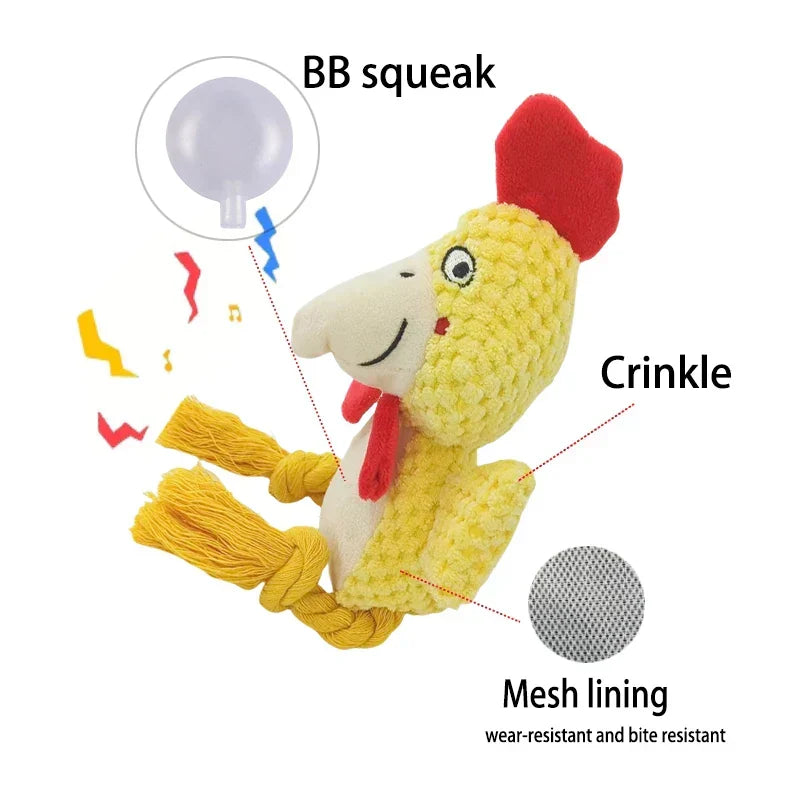 Stuffed Squeaky Dog Toy