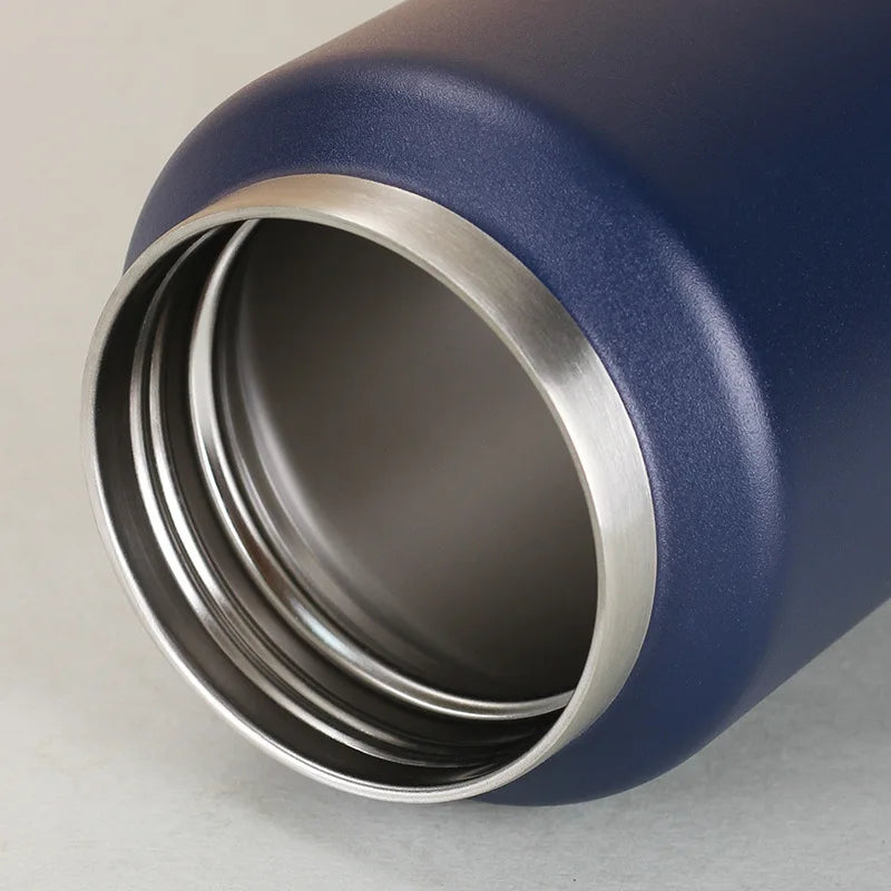 18/26/36oz 304 Stainless Steel Vacuum Flask, Large Capacity Insulated Water Bottle with Handle Lid 1pcs