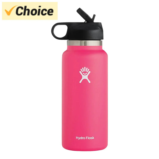 Hydro Flask Leakproof 32 Oz Straw Water Cup - Watermelon Red