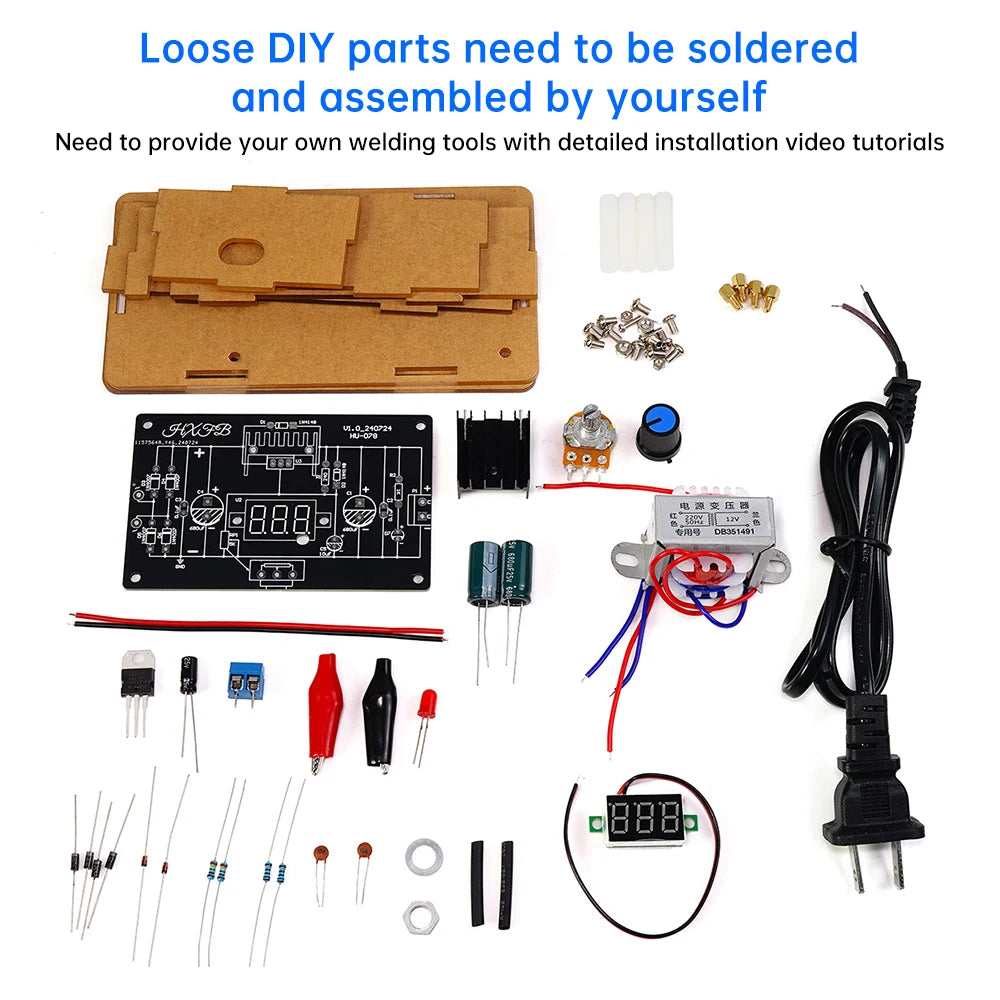 LM317 Adjustable Power Supply DIY Kit DC Regulated Power Supply Module Component Welding Electronic Production Bulk