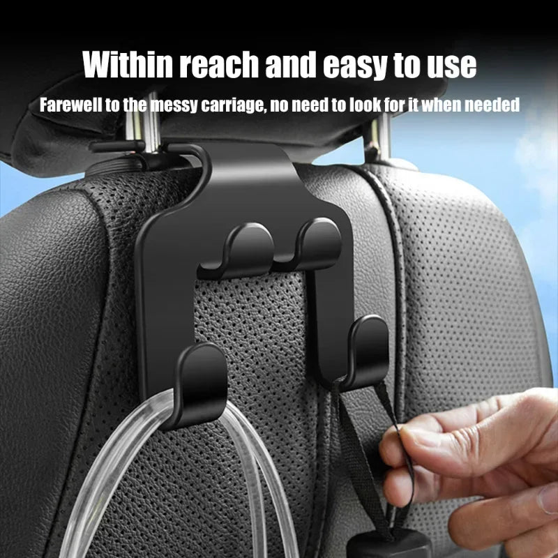 1/2Pcs Universal Car Backseat Multifunction Phone Holder with Hook for Rear Seat Storage Mount Auto Organizer Accessories