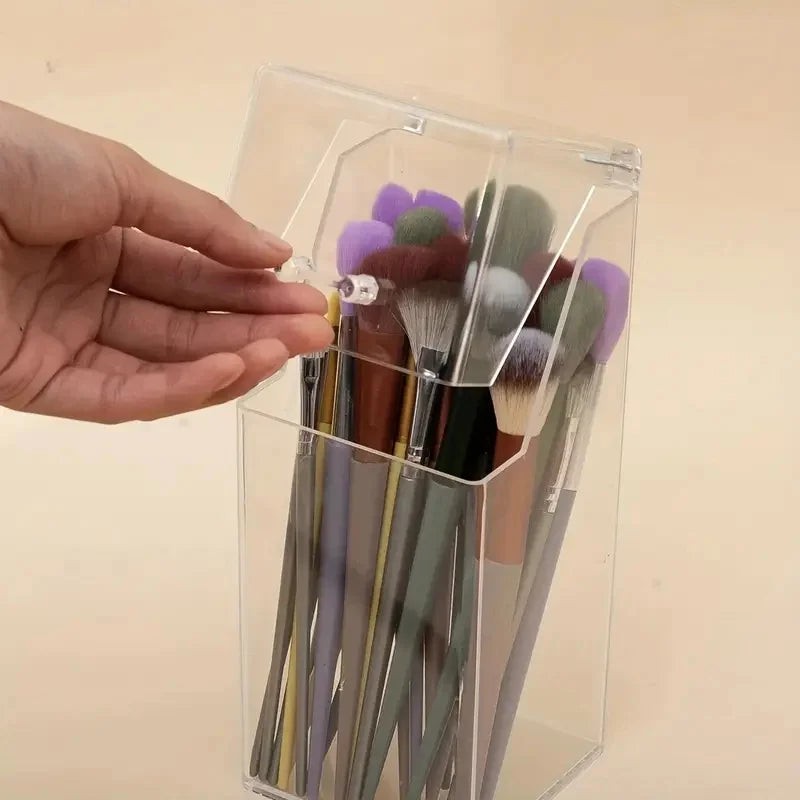 Large Acrylic Makeup Brush Holder