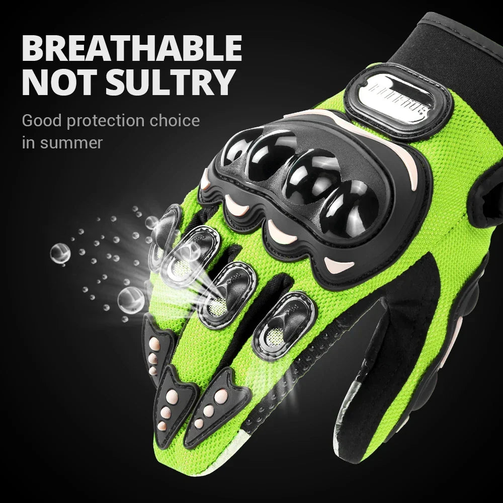 Breathable Touch Screen Motorcycle Gloves