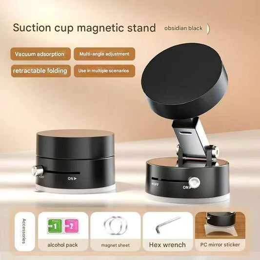 Car mobile phone magnetic Stand 2025 New type suction cup vacuum adsorption car special fixed mobile phone stand