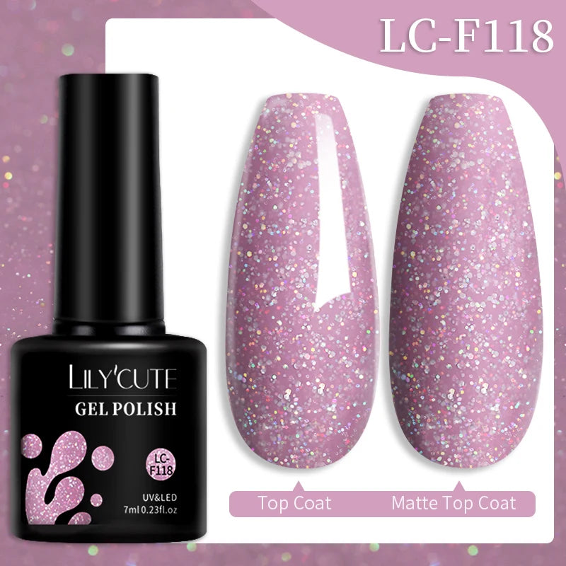 LILYCUTE 7ml 9D Cat Magnetic Gel Nail Polish Iridescent Magnet Semi