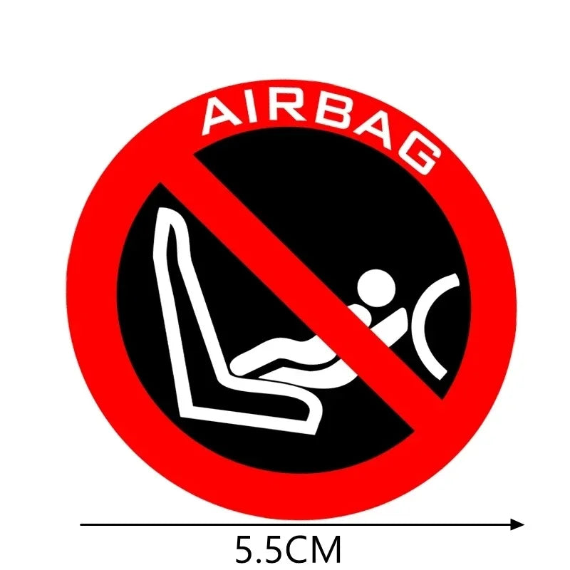 1Pc Easy Apply Airbag Safety Car Decal Waterproof Vinyl Sun Visor Dashboard Pegatinas Para Coche Auto Interior