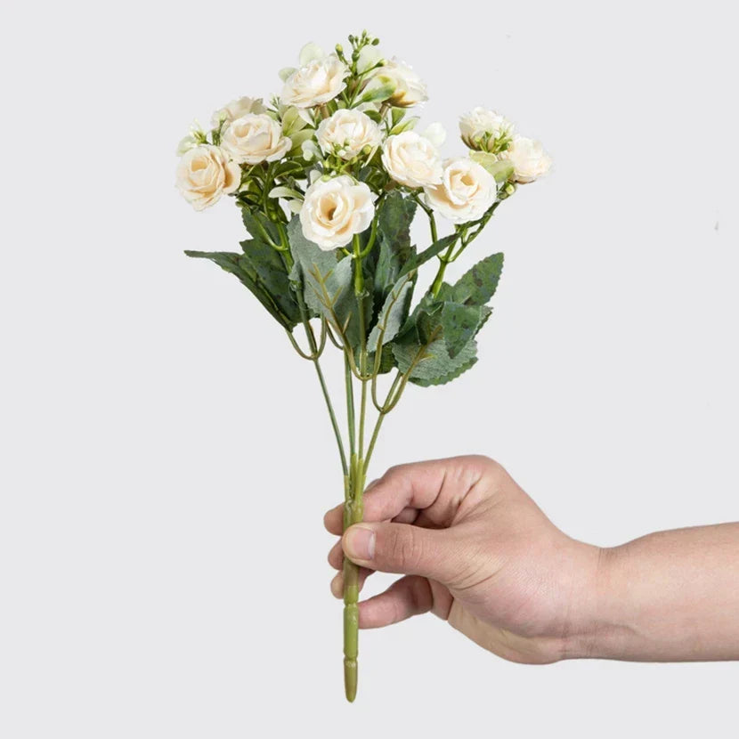 Silk Rose Bouquet Decor