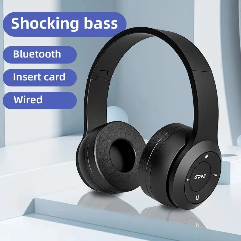 Handsfree Wireless Headphones Noise Canceling Headphone Earphone P47 headset Bluetooth Head Phone for iPhone Huawei Samsung S22