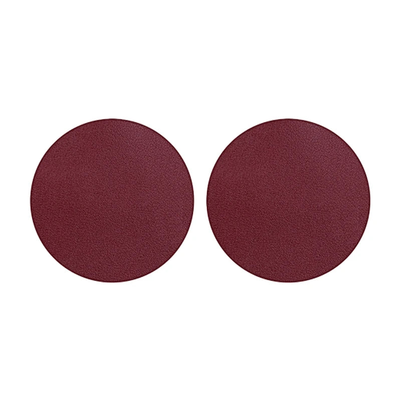 SEAMETAL Microfiber Leather Coaster Car Water Cup Coaster Anti-noise Water Cup Cushion For Office Home Vehicle Insulation Mats