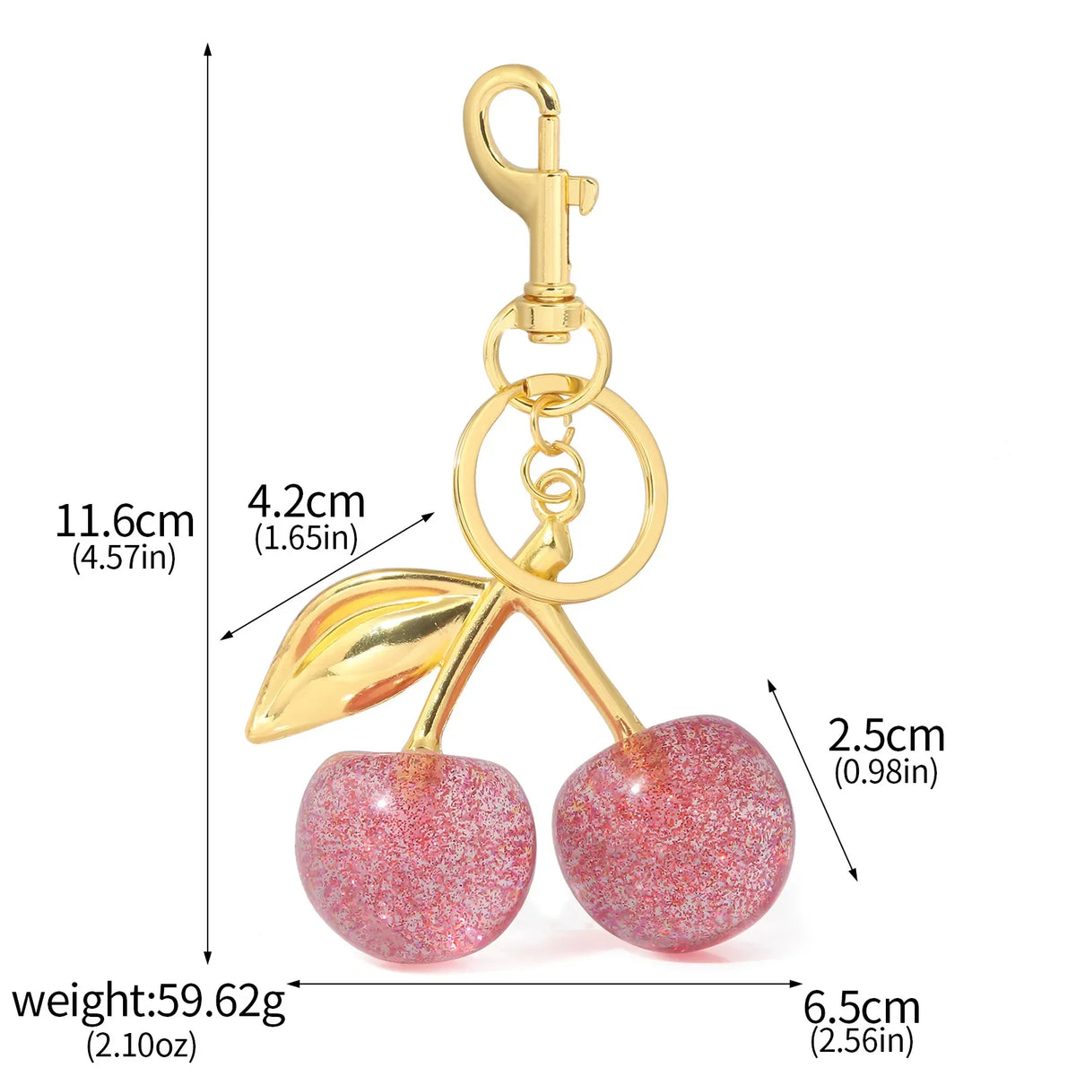 Cherry Keychain Bag Pendant Shoulder Strap Extension Bag Strap Extension Chain Crossbody Accessory Headphone Bag Chain