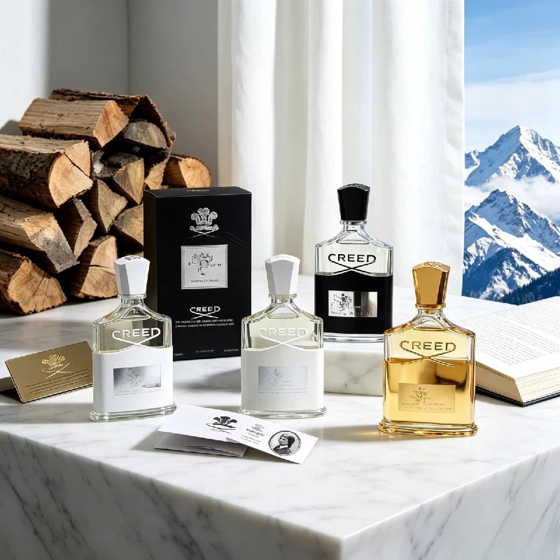 Aventus Legendary Men's Fragrance, Silver Mountain Water Men's Perfume, Royal Oud, and Original Vetiver Women's Perfume