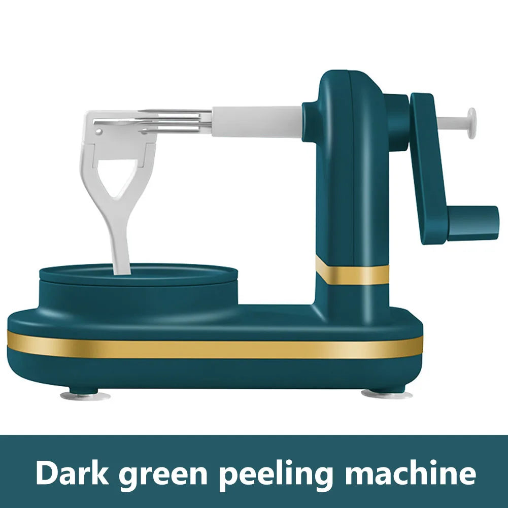 3 in 1 Fruit Peeler Slicing Machine Hand-cranked Stainless Steel Apple Peeler Kitchen Apple Slicer Corer Cutter with Metal Base