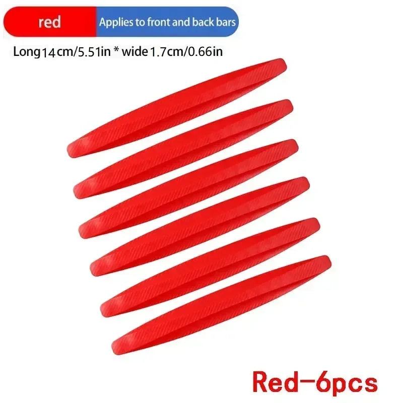 4-6 PCS Universal Anti-Collision Stickers - Front Rear Bumper Guards Anti-Scratch Car Accessories Durable Protection