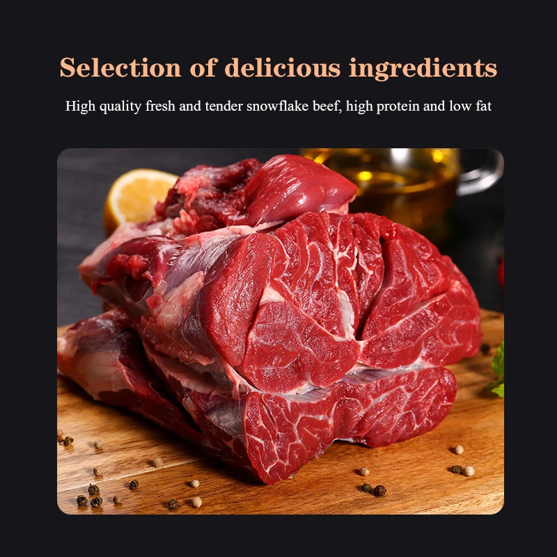 Snowflake Beef Slices. Chicken Dog Snacks Puppies Teddy Fadel Calcium Supplement Puppies Halitosis Removal Training Reward Snack