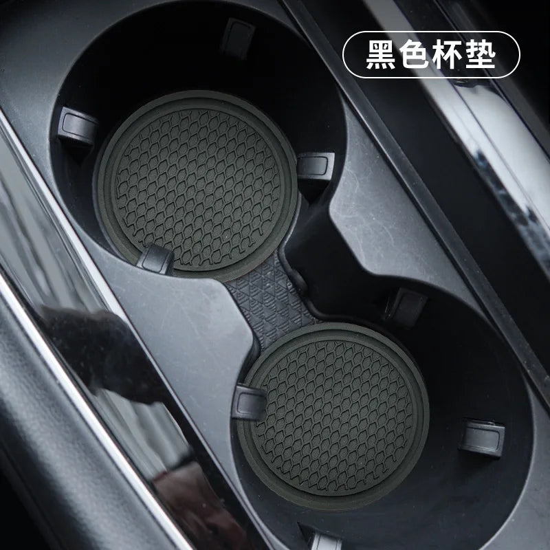 2pcs Car Auto Cup Holder Anti Slip Insert Coasters Pads Interior Accessories Universal Fits Perfectly For Most Cups