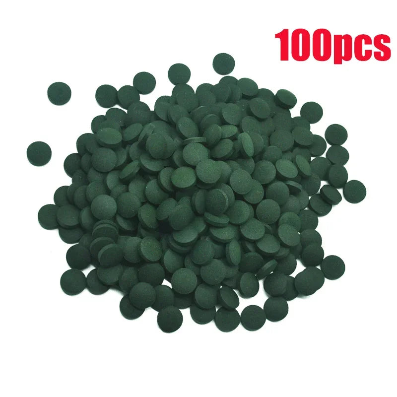 High Purity Spirulina Tablets Spiral Seaweed Enrichment Favorite Pets Food Fish Crystal Red Shrimp Fish Food Aquarium