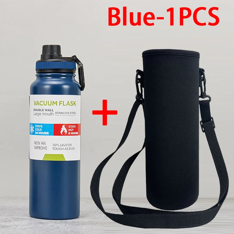 600/800/1000ML Thermos Bottle Stainless Steel Car Thermal Cup Keeps Cold and Heat Thermal Mug Sports Insulated Cup Vacuum Flask